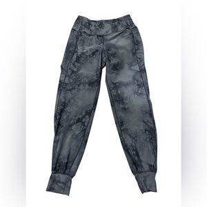 CALIA by Carrie Underwood Core Energize Black Tie Dye Joggers Size Small